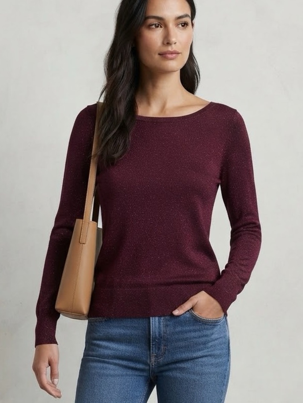 NWT Christian Siriano Shimmery Top Size S